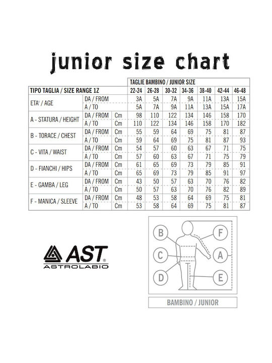 Schi Salopettes Junior ASTROLABIO Sky Blue