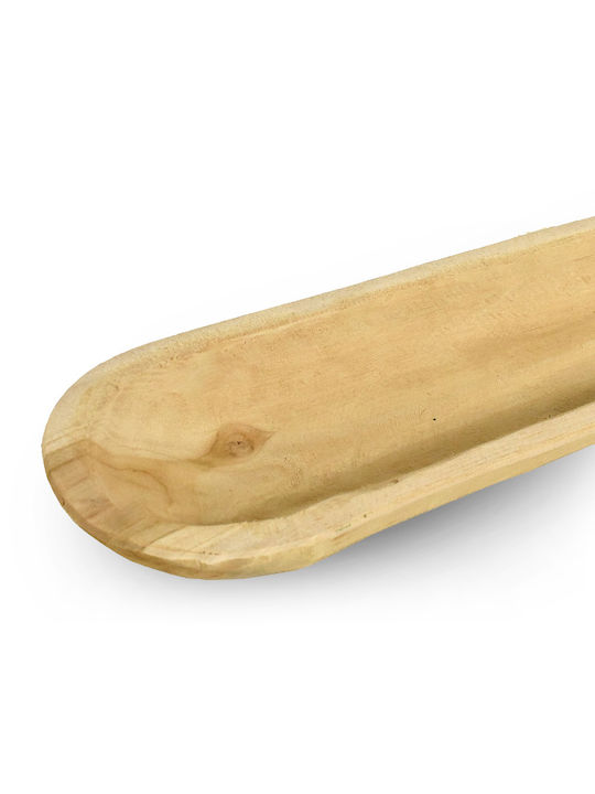 Διακοσμητικό Μπωλ Ξύλινο Φυσικό 70x12x7cm