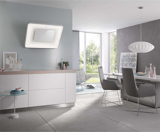 Miele DA 6999 W Pearl Απορροφητήρας Καμινάδα 90cm Λευκός με Wi-Fi