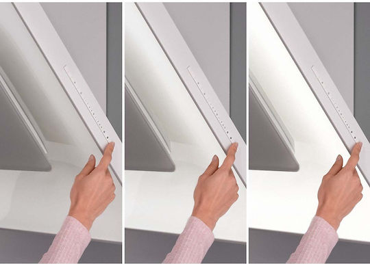 Miele DA 6999 W Pearl Απορροφητήρας Καμινάδα 90cm Λευκός με Wi-Fi