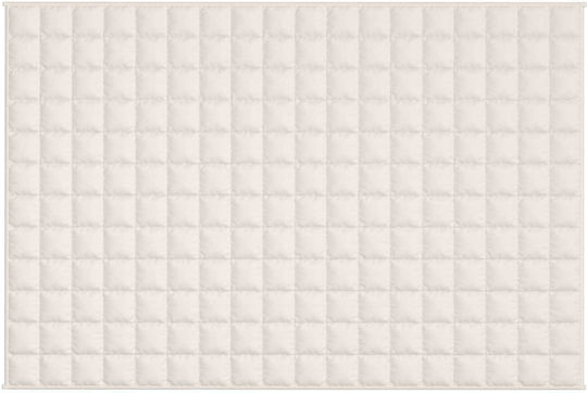 vidaXL Κουβέρτα Βαρύτητας Καναπέ 120x180εκ. Ανοιχτό Κρεμ