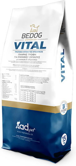 AdPet Bedog Vital 15kg Dry Food for Adult Dogs with Chicken