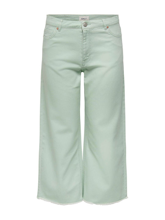 Wide Γυναικείο Jean Παντελόνι Frosty Green