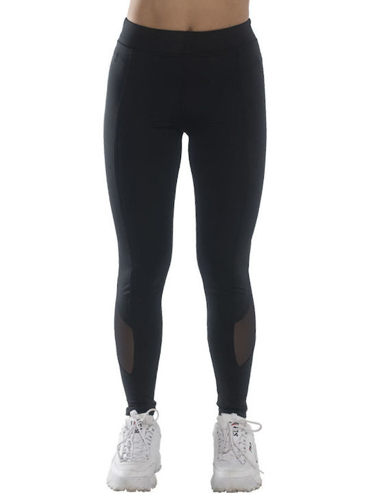 Bodymove Ausbildung Frauen Lang Leggings Hochgeschnitten Schwarz