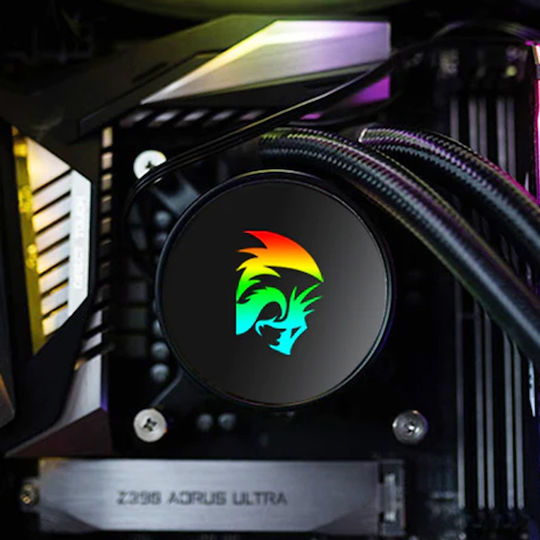 CW-3000 Effect X Wasserkühlsysteme AIO CPU mit 2 Lüfterabmessung 120mm und ARGB Beleuchtung