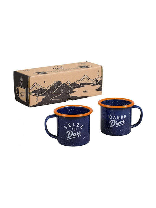 Wild & Wolf Enamel Cup Blue 2pcs