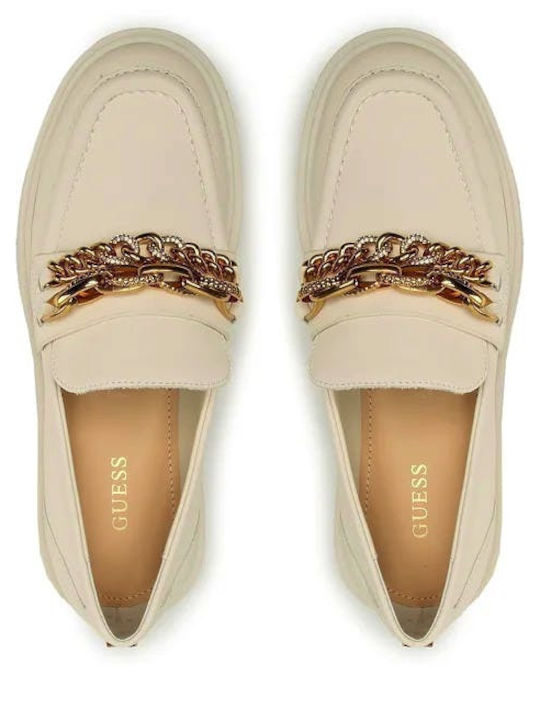 Kabele Γυναικεία Loafers σε Μπεζ Χρώμα