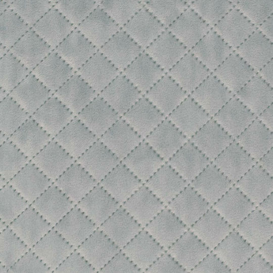 Borea Βελούδο Σετ Μονό Γκρι 160x220cm 2τμχ