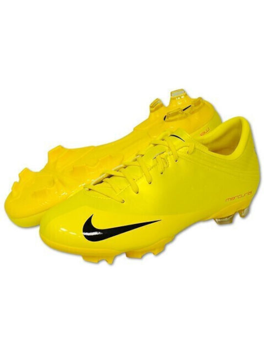 Nike Papuci de fotbal pentru copii JR Veloci V FG cu crampoane Galbene