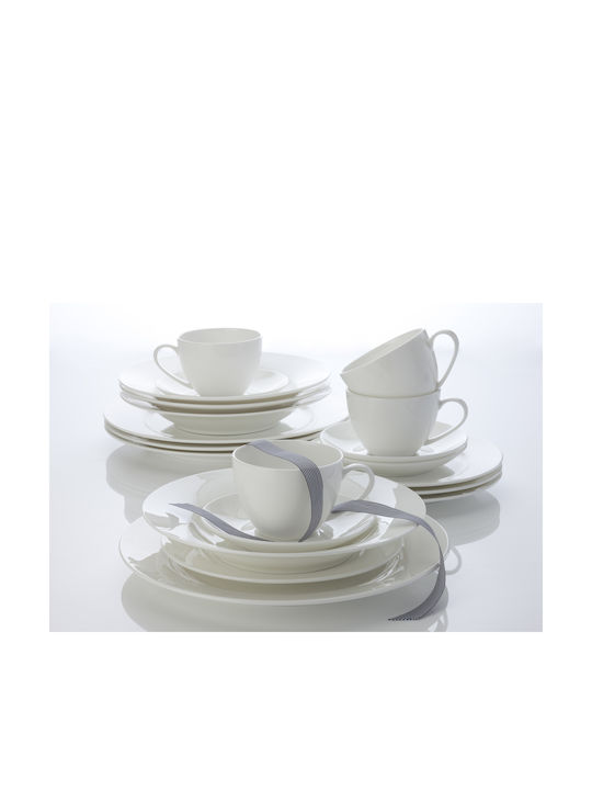Maxwell & Williams Cashmere Plate Shallow made of Porcelain White with Diameter 27.5cm