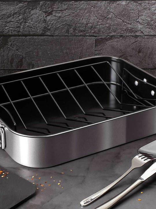 Berlinger Haus Metallic Line Aluminum Rectangular Baking Pan with Non-stick Coating Carbon Pro Edition 28.5x40cm