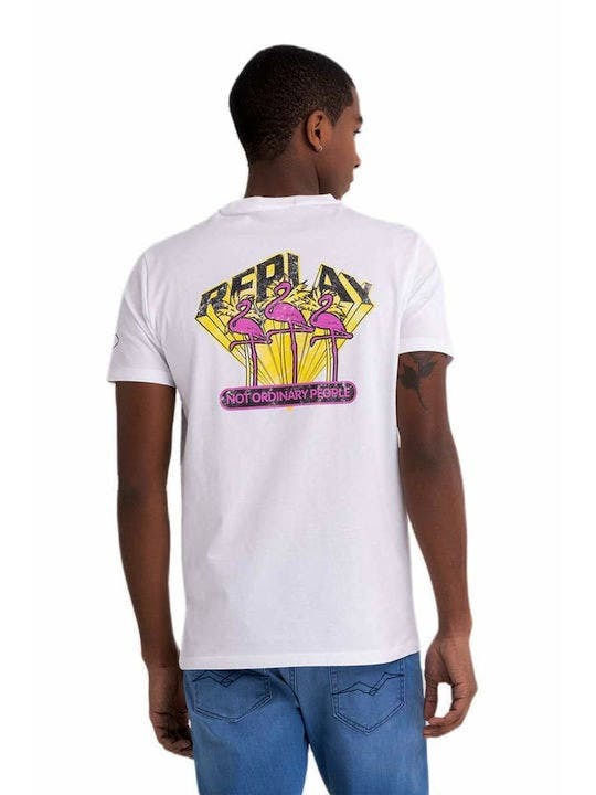 Replay Men's Short Sleeve T-shirt White