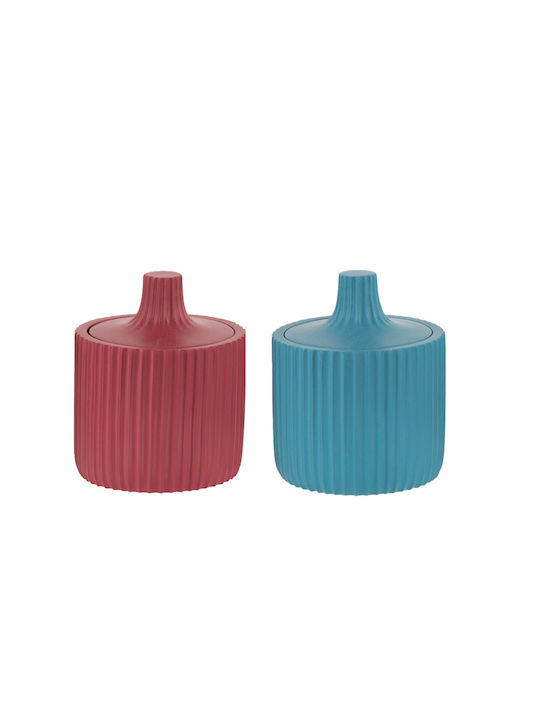 Nef-Nef Homeware Le Roi Tabletop Cotton Holder made of Resin Bordo