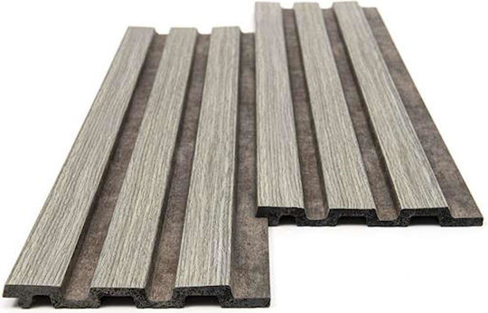 3D Wall Panels Foam with Glue Piano 2 Grey Oak Rust Gray 290x12.2x1.2cm