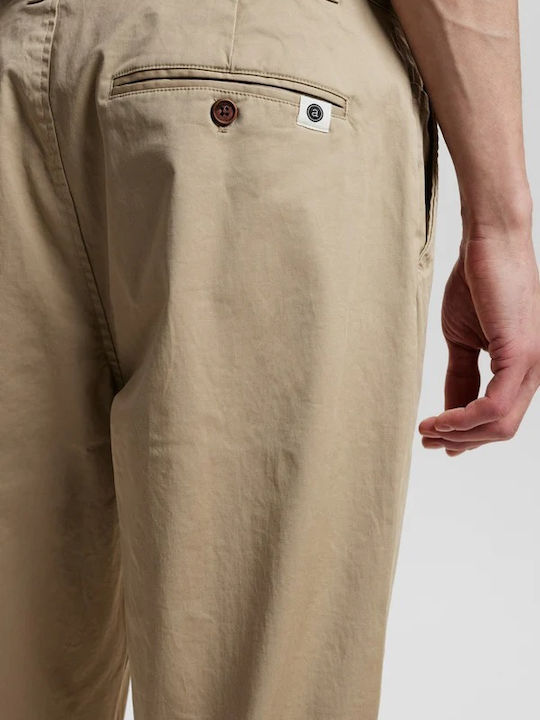 Akjames 901091 Pantaloni Chino Bărbați Bej
