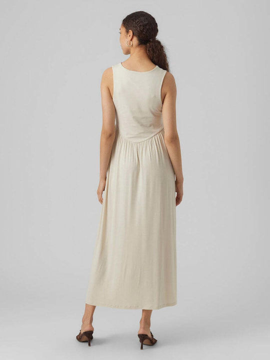 Vero Moda Summer Midi Dress Ecru