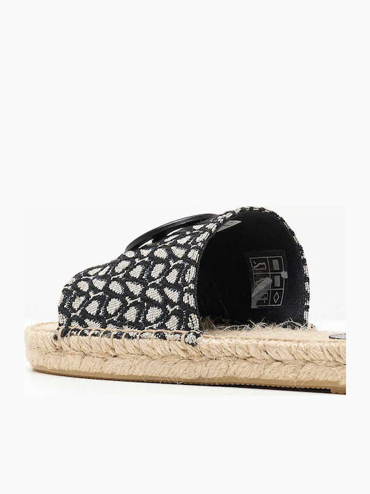 Siva Women's Flat Sandals in Black Color