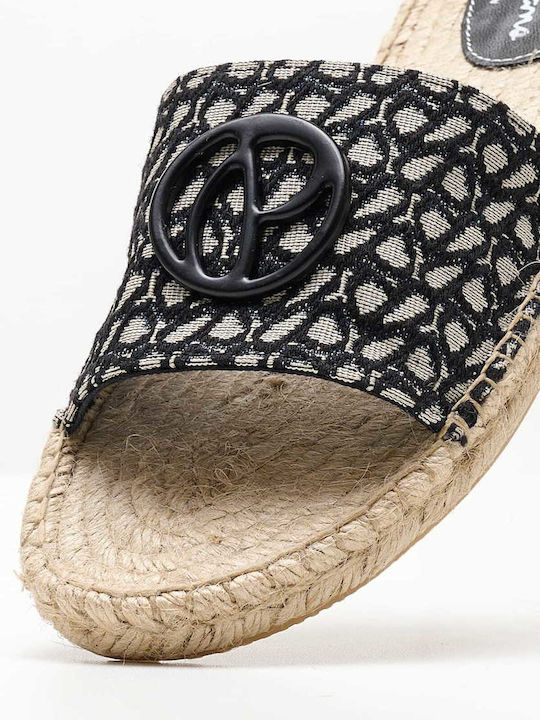 Siva Women's Flat Sandals in Black Color