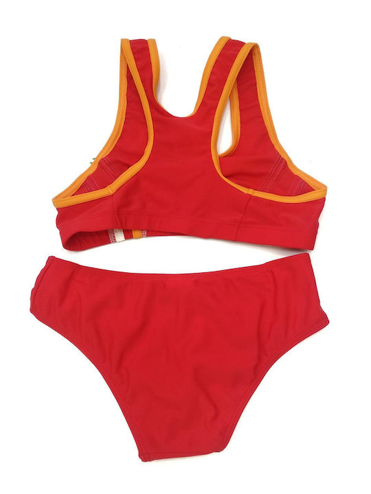 Mädchen-Badeanzug-Set BLUEPOINT Sports - Rot