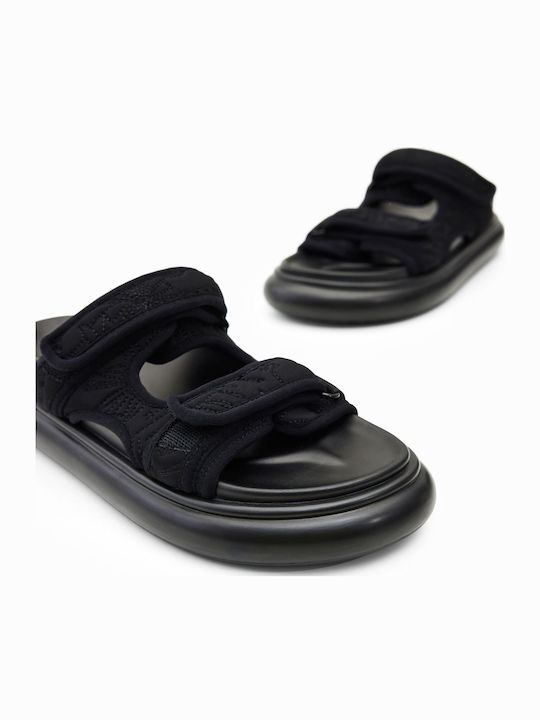 Women's Flat Sandals in Black Color