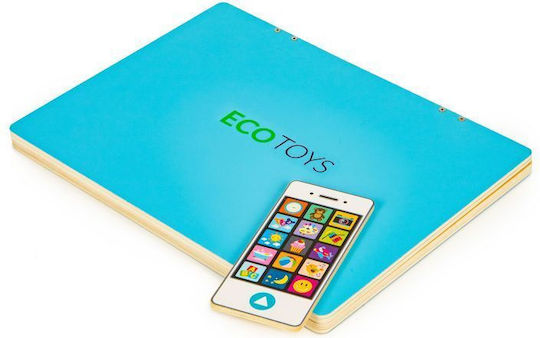 Ecotoys Laptop G068 Πίνακας Μαγνητικός / Μαυροπίνακας 30x22x22εκ. Blue