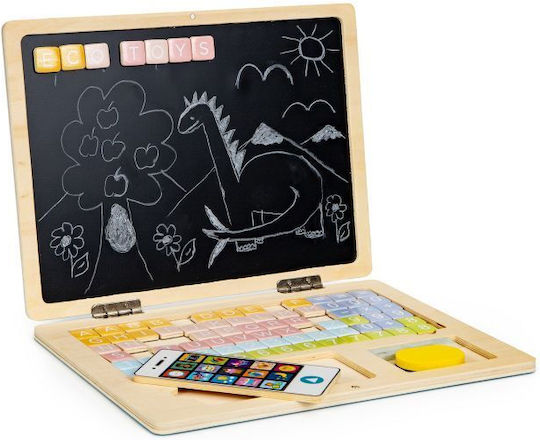 Ecotoys Laptop G068 Πίνακας Μαγνητικός / Μαυροπίνακας 30x22x22εκ. Blue