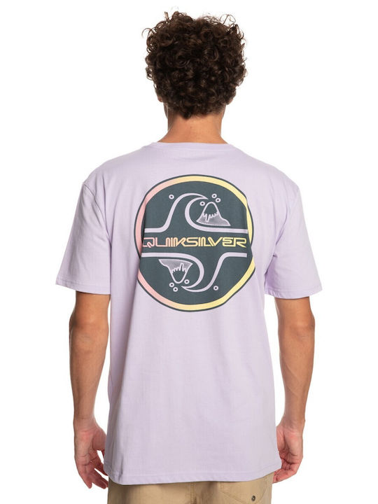 Quiksilver T-shirt Bărbătesc cu Mânecă Scurtă Violet