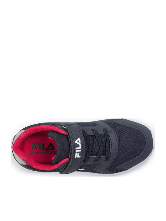 Memory Bells 2 Waterproof Kids Sports Shoes Running with Hoop & Loop Closure Navy Blue