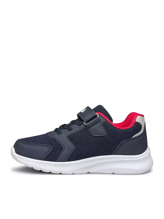 Memory Bells 2 Waterproof Kids Sports Shoes Running with Hoop & Loop Closure Navy Blue