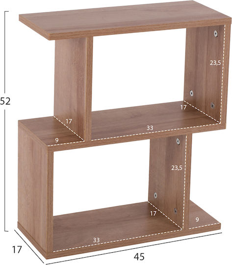 Rectangular Side Table Ameer Wooden Beige W45xL17xH52cm