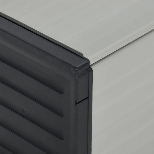 vidaXL Abfalleimer Abfall Kunststoff Gray 85x34x40cm 1Stück