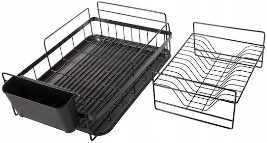 Metallic Black Sink Strainer 43x32x24cm