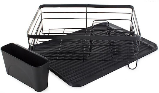 Verk Group Metallic Black Sink Strainer 44x33x15cm
