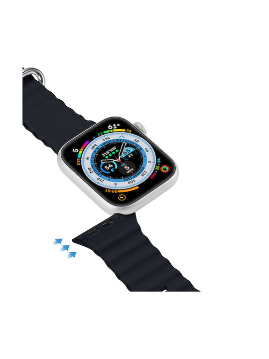 Dux Ducis OceanWave Version Strap Silicone Gray (Apple Watch 44/45/46mm/Ultra 49mm)
