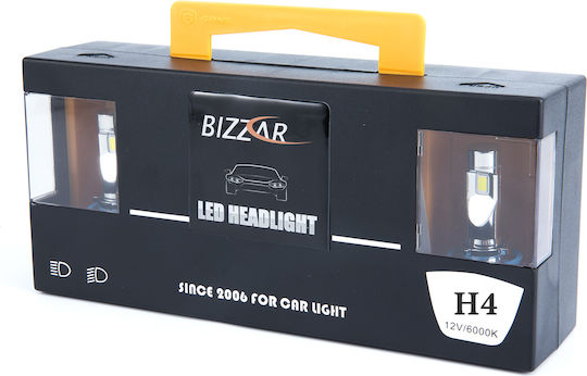Bizzar Lamps Car H4 LED 6000K Cold White 9-36V 85W 2pcs