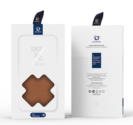 Dux Ducis Skin X2 Wallet Synthetic Leather Brown (Galaxy S23+)