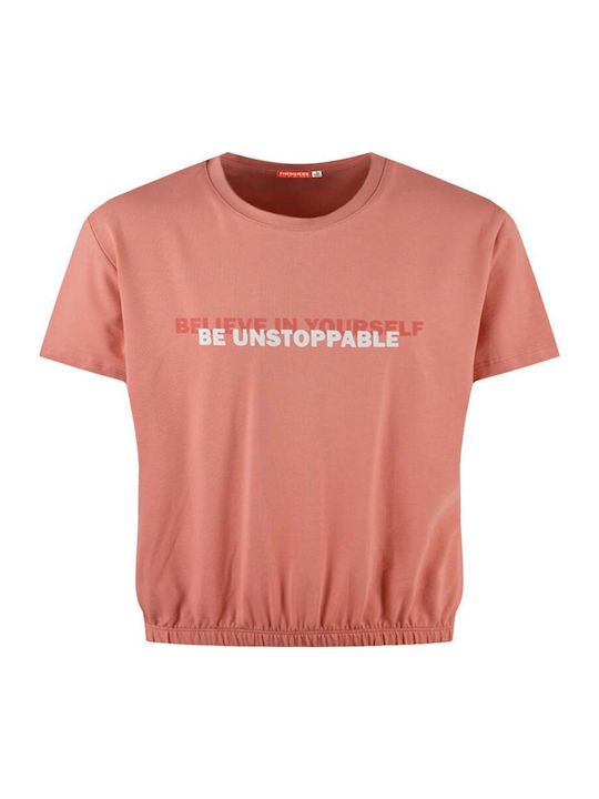 Παιδικό Σετ με Σορτς Καλοκαιρινό 2τμχ Ροζ Be Unstoppable