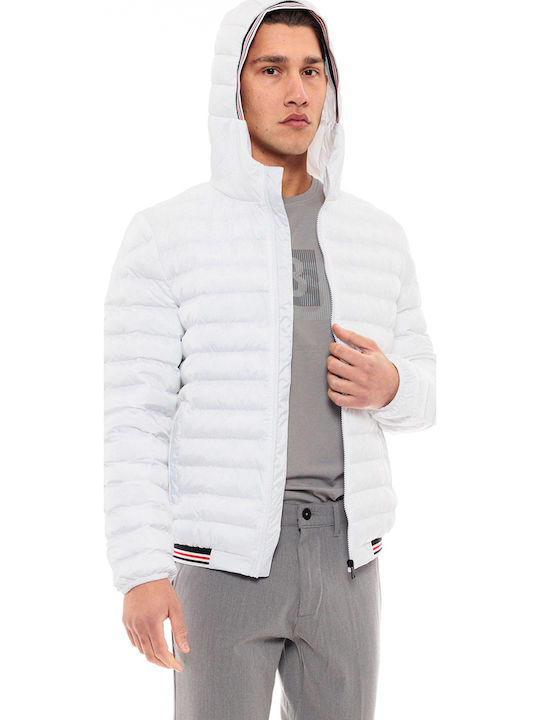 Зимно Мъжко Puffer Яке Бяло