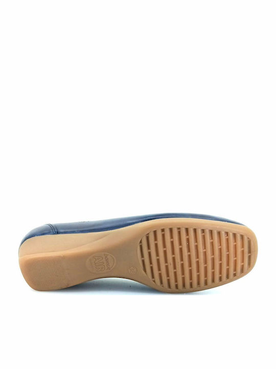Δερμάτινα Γυναικεία Loafers σε Μπλε Χρώμα