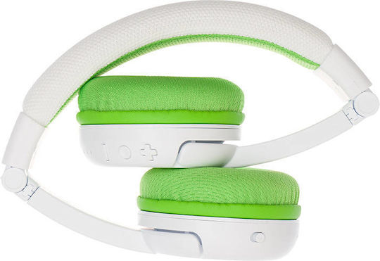 BuddyPhones School+ Wireless On Ear Multimedia Headphone with Microphone USB-C / Bluetooth Green
