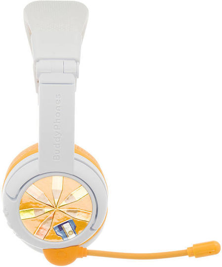 BuddyPhones School+ Wireless On Ear Multimedia Headphone with Microphone USB-C / Bluetooth White
