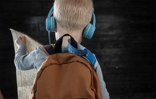 BuddyPhones Travel Kabelgebunden Kinder Am Ohr Kopfhörer Blau