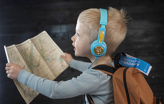 BuddyPhones Travel Kabelgebunden Kinder Am Ohr Kopfhörer Blau