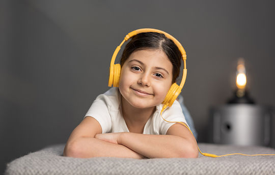 BuddyPhones Explore+ Жични On Ear Слушалки Жълти
