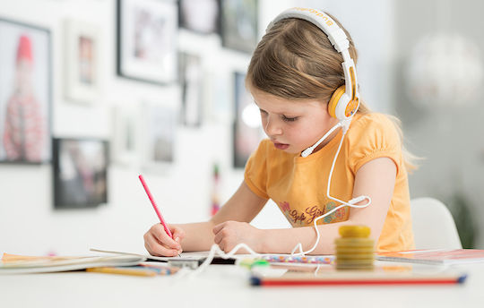 Onanoff BuddyPhones School Wired On Ear Headphones Yelow