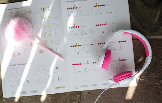 Onanoff BuddyPhones School Ενσύρματα Παιδικά On Ear Ακουστικά Φούξια