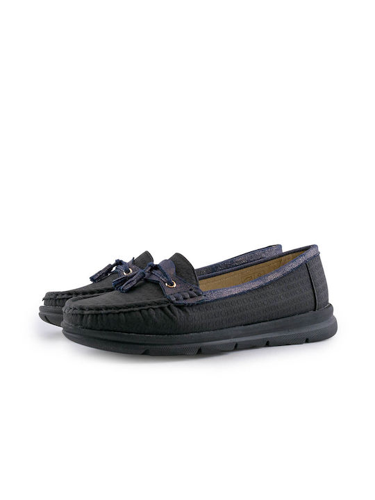 B-Soft Leder Damen Loafers in Schwarz Farbe