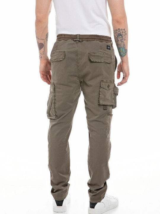 Replay Men's Trousers Cargo in Regular Fit Khaki