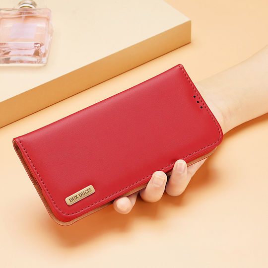Dux Ducis Hivo Wallet Leather Red (Galaxy S23)