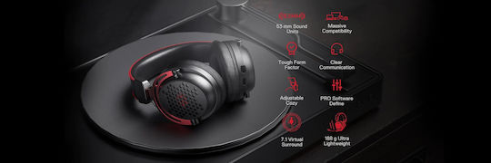 Redragon H386 Diomedes Over Ear Gaming Headset με σύνδεση 3.5mm / USB for PC / PS4 / XBOX